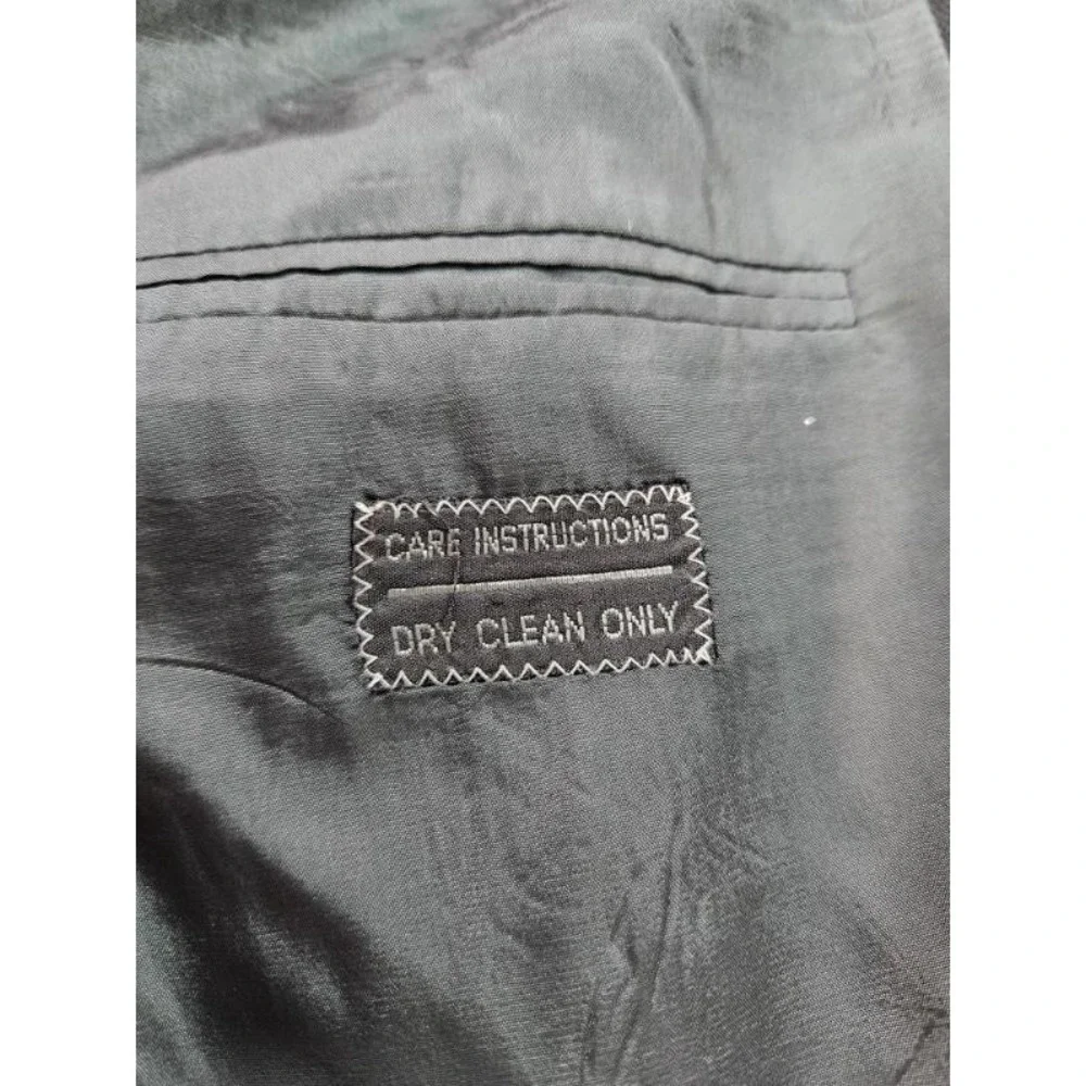 Giorgio Armani Suit Jacket 44 R Black Wool Designer Italy Designer Collezioni